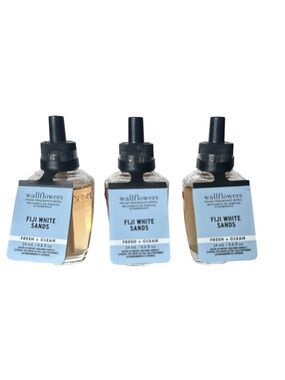 Bath & Body Works Fiji White Sands (Sandalwood) Wallflower Refill Bulbs x3